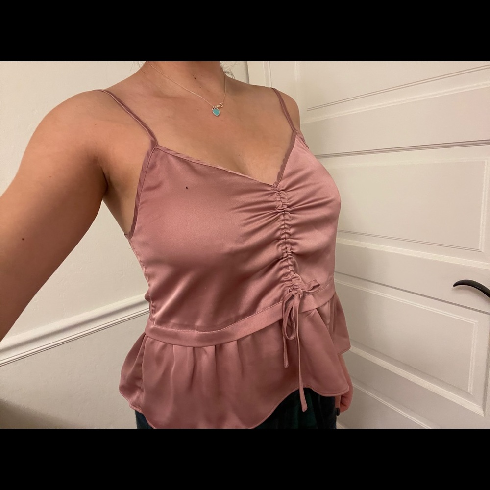Abercrombie&Fitch Mauve silk tank top